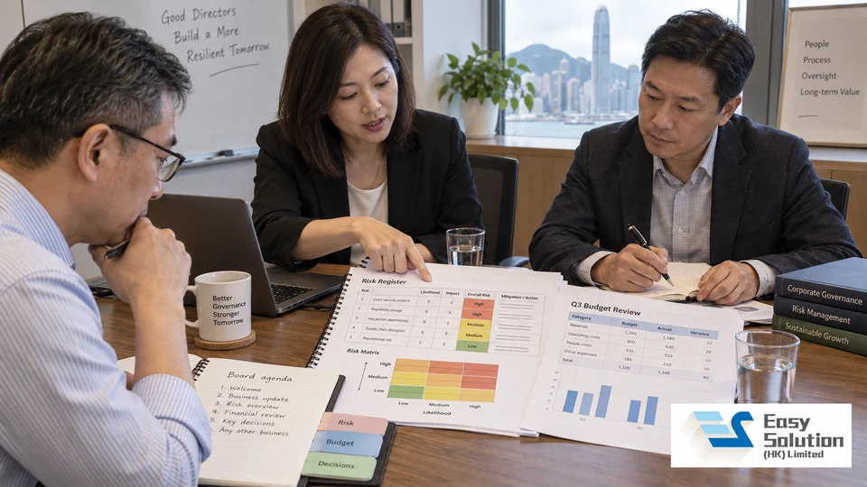 董事及高級管理人員培訓：Easy Solution品牌AI情境示意